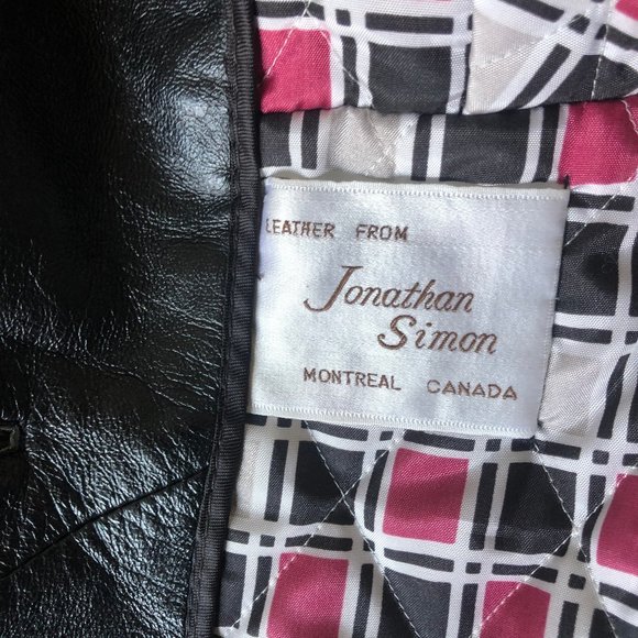 Women's Black Leather Jacket - Picture 2 of 6